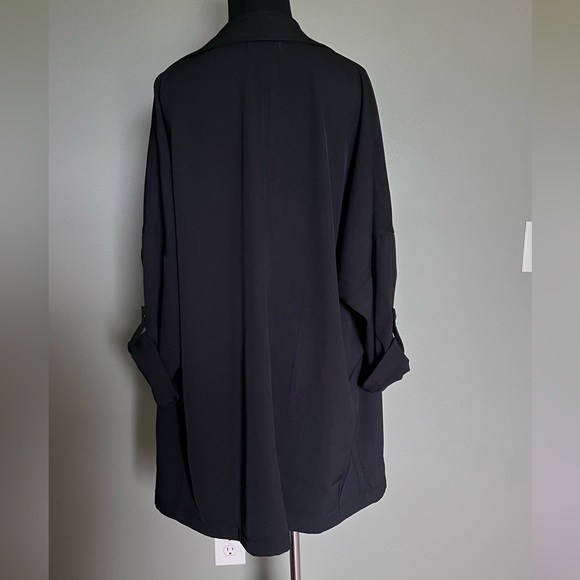 Max Studio Black flowy lightweight jacket size 1xl - Picture 11 of 15